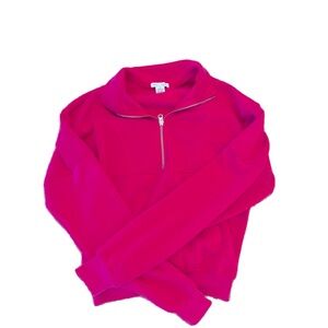 Hot pink Better/Together Zip up pull over.